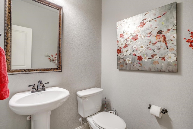 bathroom featuring toilet and a sink