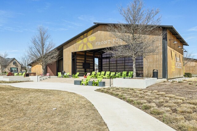 surrounding community with an outbuilding and an outdoor structure