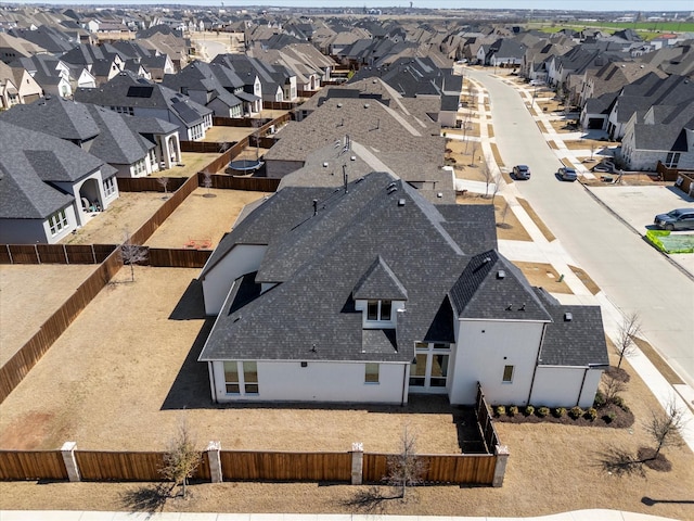 bird's eye view featuring a residential view