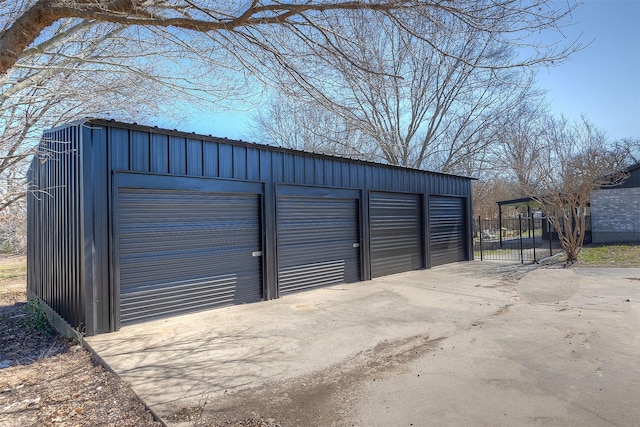 exterior space featuring fence