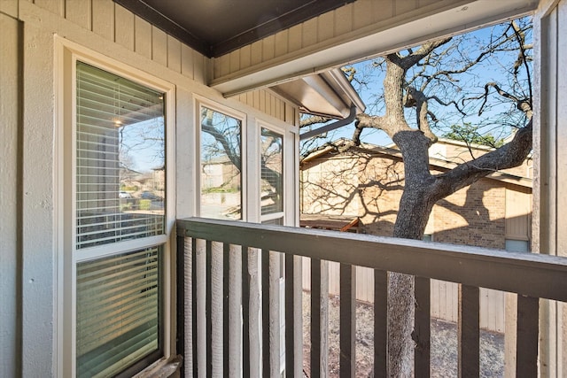 exterior space with a sunroom