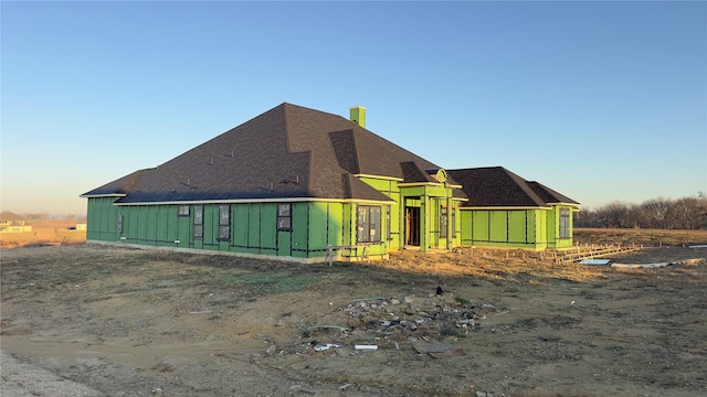 view of side of home featuring board and batten siding