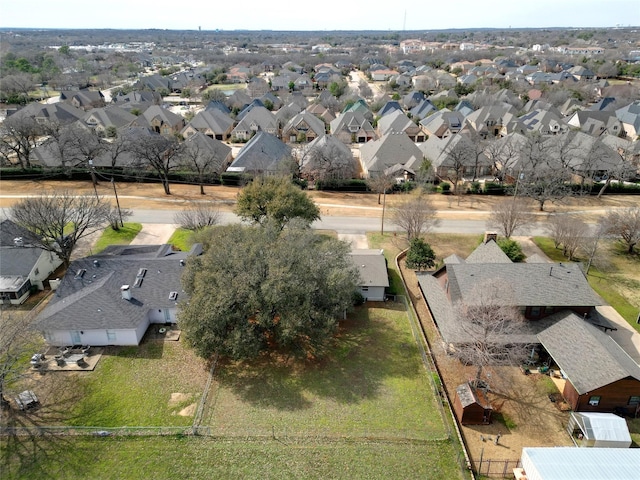 aerial view featuring a residential view