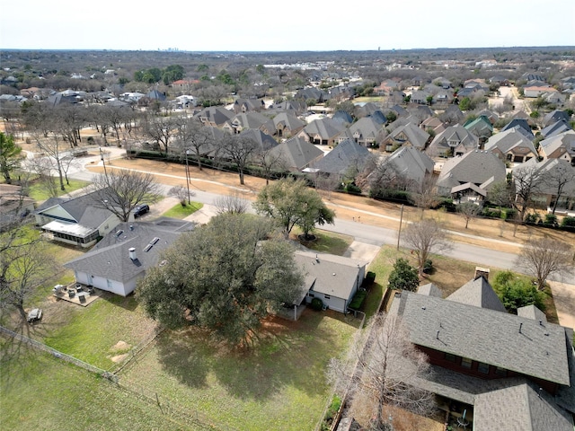 aerial view featuring a residential view