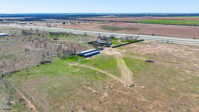 bird's eye view featuring a rural view