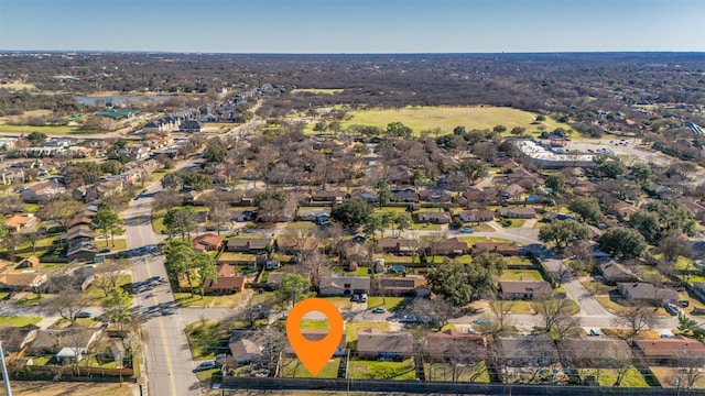 bird's eye view featuring a residential view