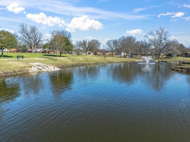 view of water feature