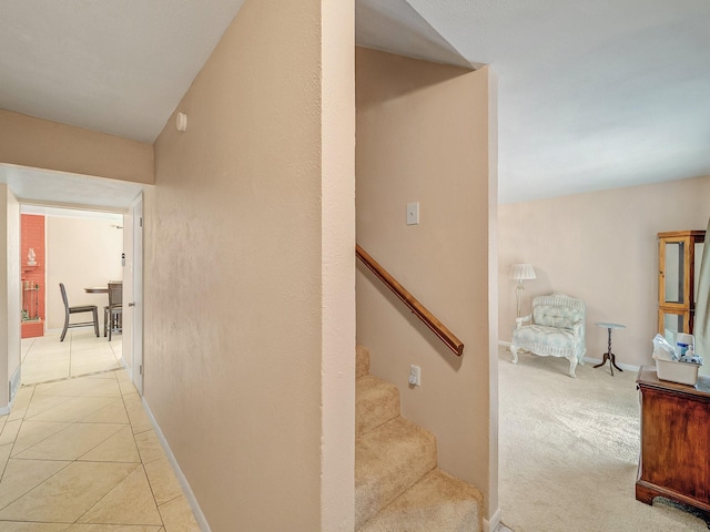 6930 Trailcrest Dr, Dallas, TX 75232 - stairs with tile patterned floors and baseboards