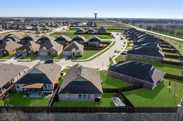 drone / aerial view featuring a residential view