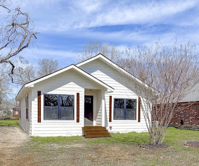 view of bungalow-style home