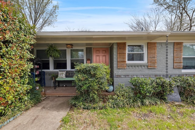 view of front of home with a porch