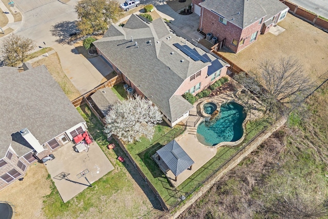 birds eye view of property