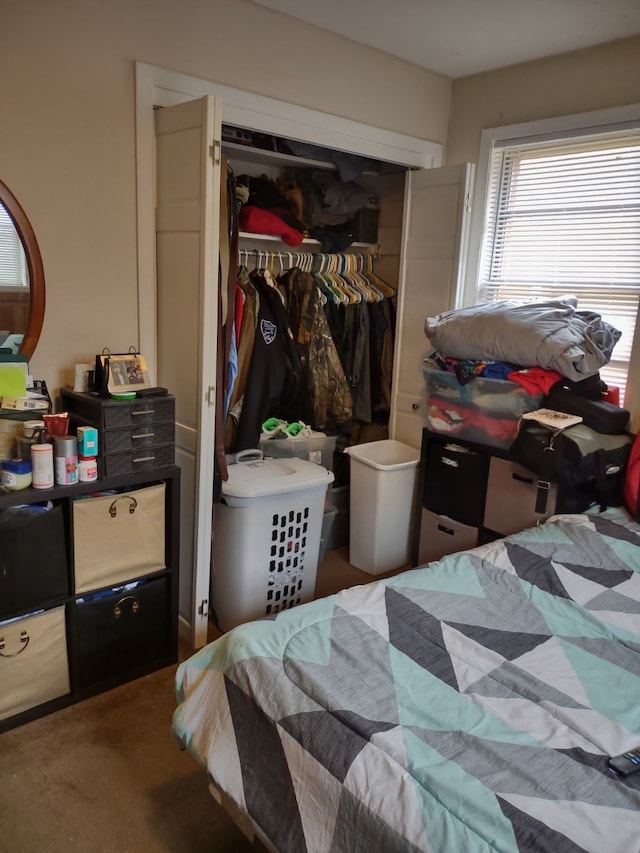 bedroom with a closet