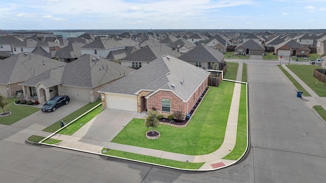 drone / aerial view featuring a residential view