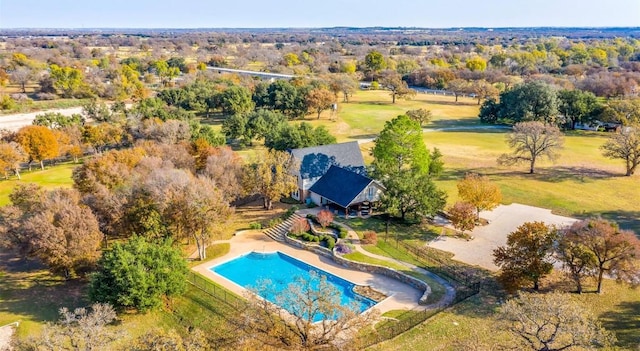 117 Birdie Dr, Lipan, TX 76462 - view from above of property featuring a pool
