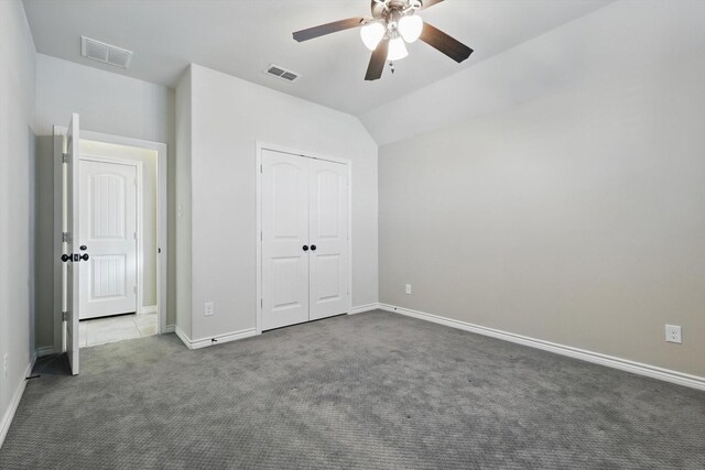 108 Zion Ln, Forney, TX 75126 - unfurnished bedroom featuring carpet floors, baseboards, and vaulted ceiling