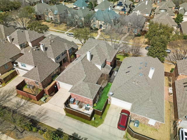 aerial view featuring a residential view