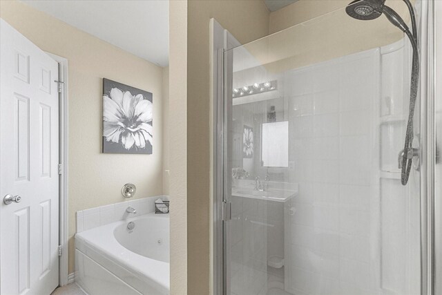 308 Highland Meadows Dr, Wylie, TX 75098 - full bathroom with a shower stall and a bath