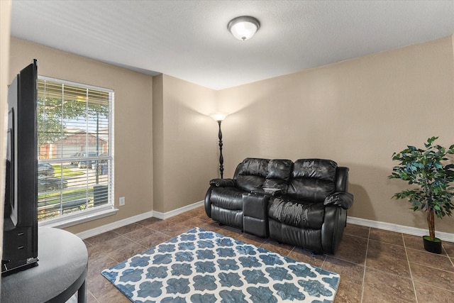 308 Highland Meadows Dr, Wylie, TX 75098 - living area featuring baseboards and tile patterned floors