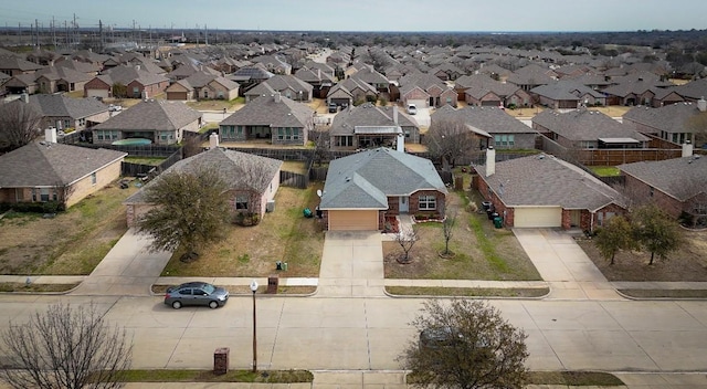 drone / aerial view with a residential view