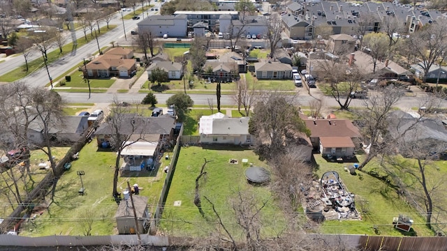 aerial view featuring a residential view