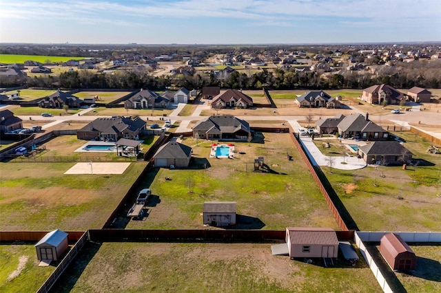 birds eye view of property featuring a residential view