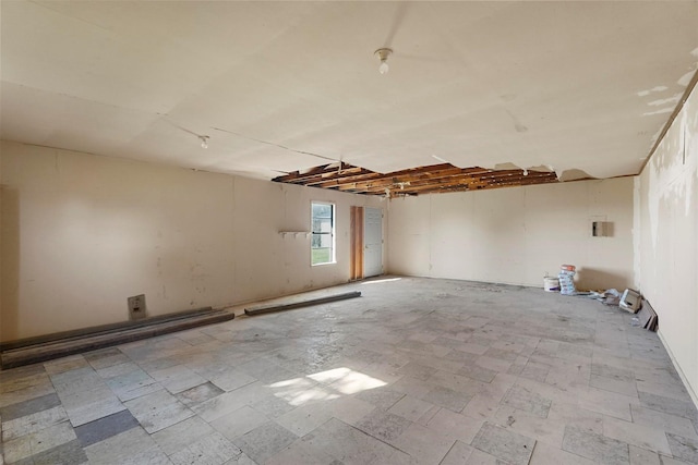 empty room featuring tile patterned floors