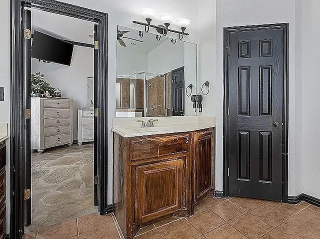 bathroom featuring vanity