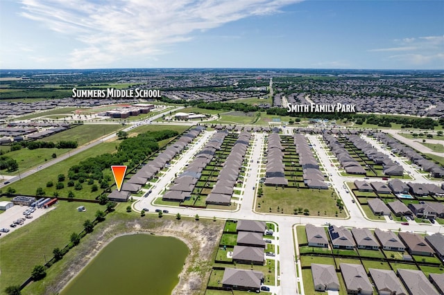 870 Sitwell Dr, Fate, TX 75087 - aerial view of residential area featuring a large body of water