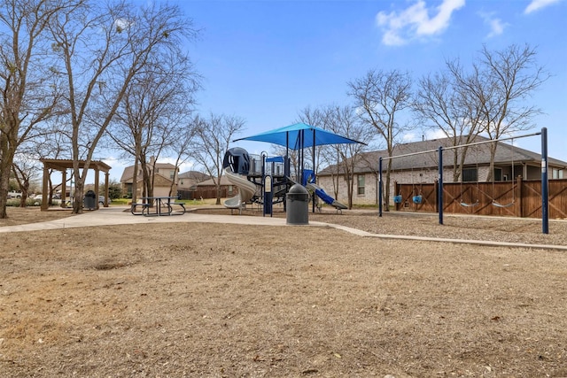 view of community playground