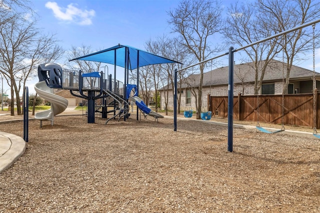 view of communal playground