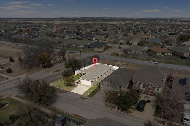 birds eye view of property featuring a residential view