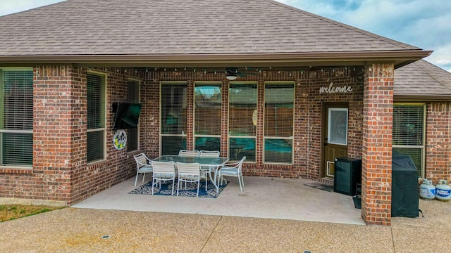 view of patio / terrace featuring outdoor dining space