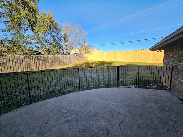 view of patio / terrace with a fenced backyard