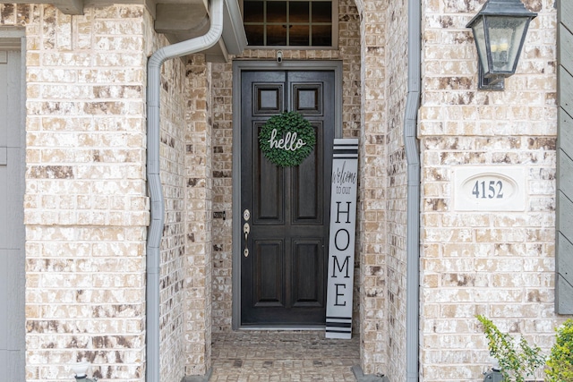 4152 Sanders Dr, Celina, TX 75009 - doorway to property featuring stone siding