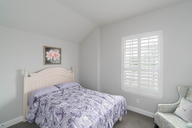 4152 Sanders Dr, Celina, TX 75009 - bedroom featuring lofted ceiling, carpet flooring, and baseboards