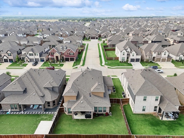 birds eye view of property featuring a residential view