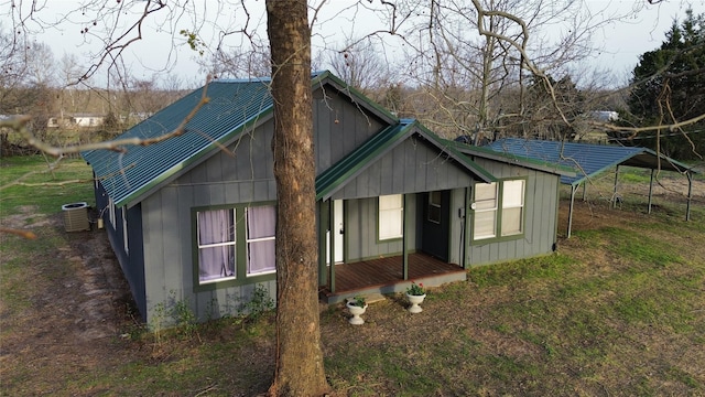 exterior space with central AC unit