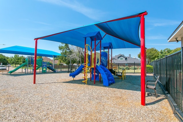 community playground featuring fence