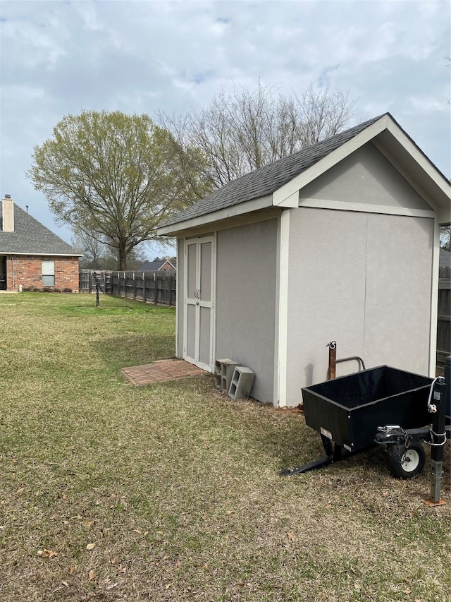 exterior space featuring fence