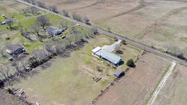 aerial view with a rural view