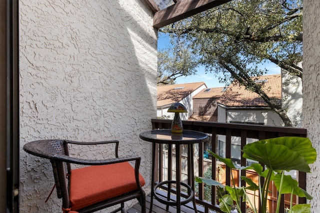 view of balcony