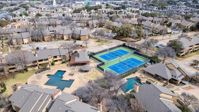 bird's eye view featuring a residential view