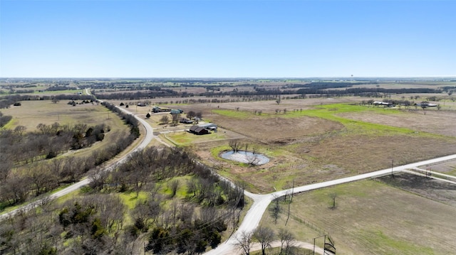 aerial view featuring a rural view