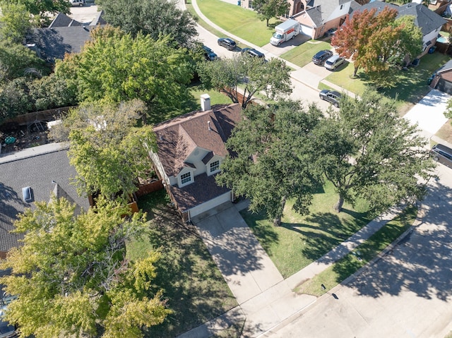 drone / aerial view featuring a residential view