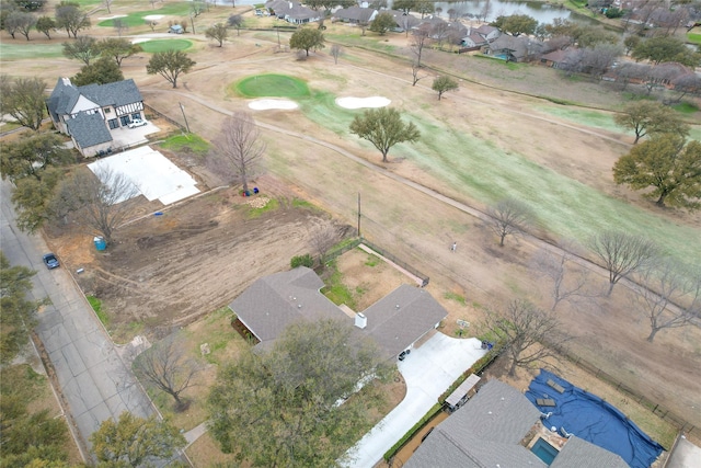 bird's eye view with a residential view