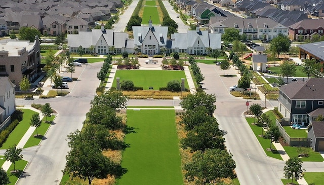 aerial view featuring a residential view