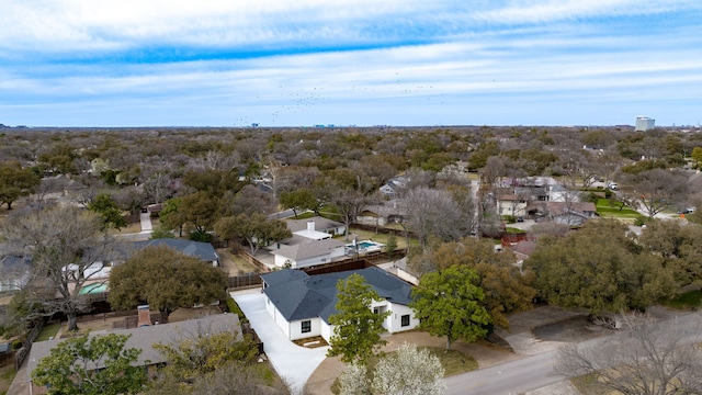 bird's eye view featuring a residential view