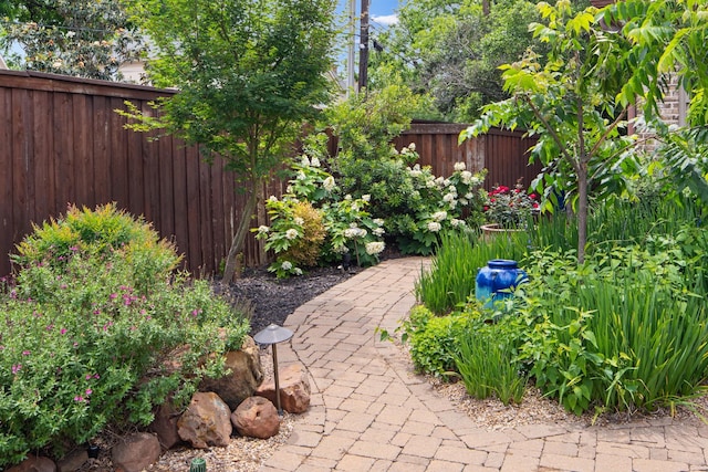 view of fenced backyard