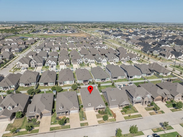 drone / aerial view featuring a residential view